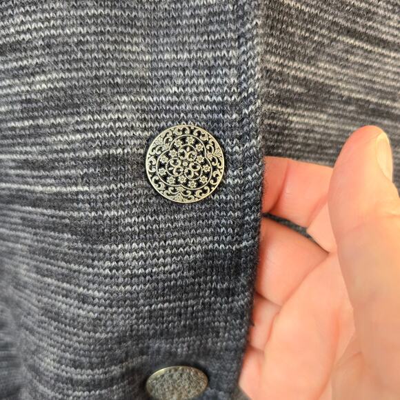 Kuhl Isla Sweater Jacket Women's M Dark Gray Button Up Hooded Outdoorcore READ - Picture 5 of 13